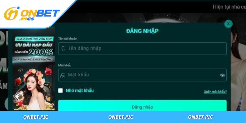 Giới thiệu thông tin về hình thức đăng nhập ONBET